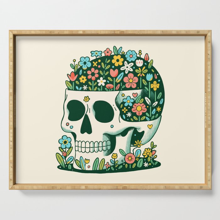Skull Garden Serving Tray Gallery Image 1