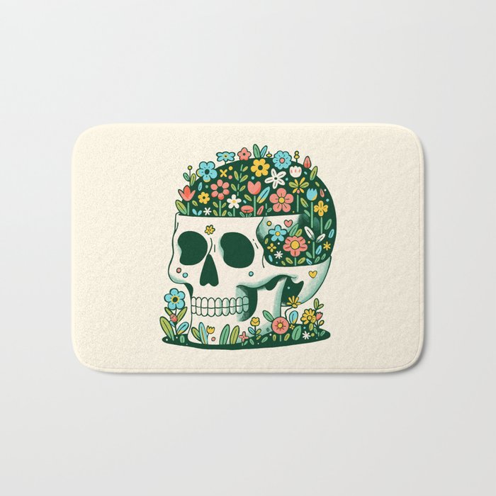 Skull Garden Bath Mat Gallery Image 1