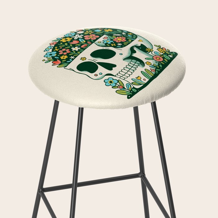 Skull Garden Stool Gallery Image 2