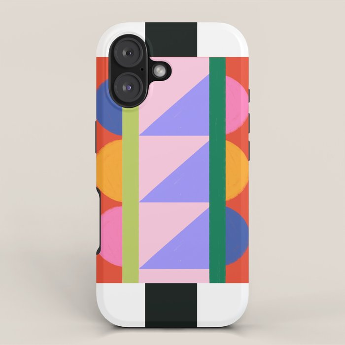 Folk Art Color Block  iPhone Case Gallery Image 1
