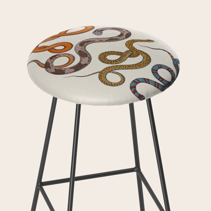 Albertus SEBA four snake scales  Stool Gallery Image 2