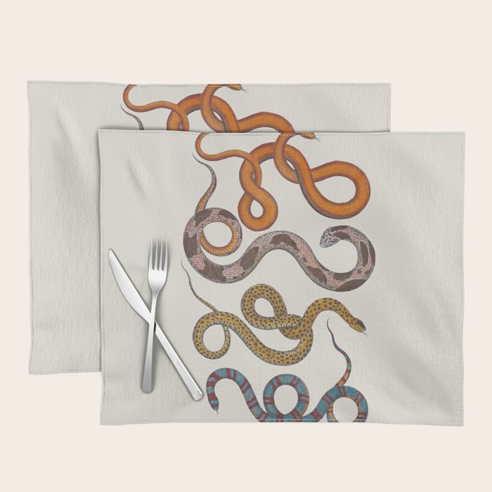 Albertus SEBA four snake scales  Placemat Gallery Image 1