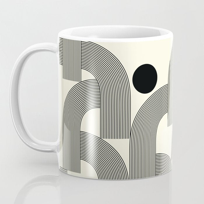 Abstraction_SUNLIGHT_SUNSHINE_LINE_POP_ART_Minimalism_001A Coffee Mug Gallery Image 3