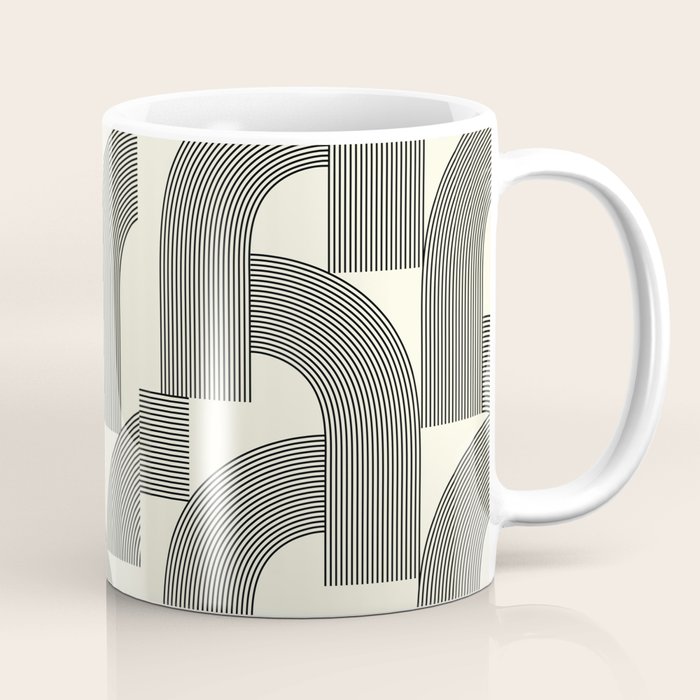 Abstraction_SUNLIGHT_SUNSHINE_LINE_POP_ART_Minimalism_001A Coffee Mug Gallery Image 1