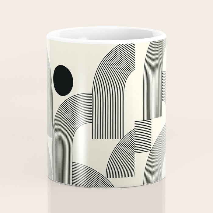 Abstraction_SUNLIGHT_SUNSHINE_LINE_POP_ART_Minimalism_001A Coffee Mug Gallery Image 4