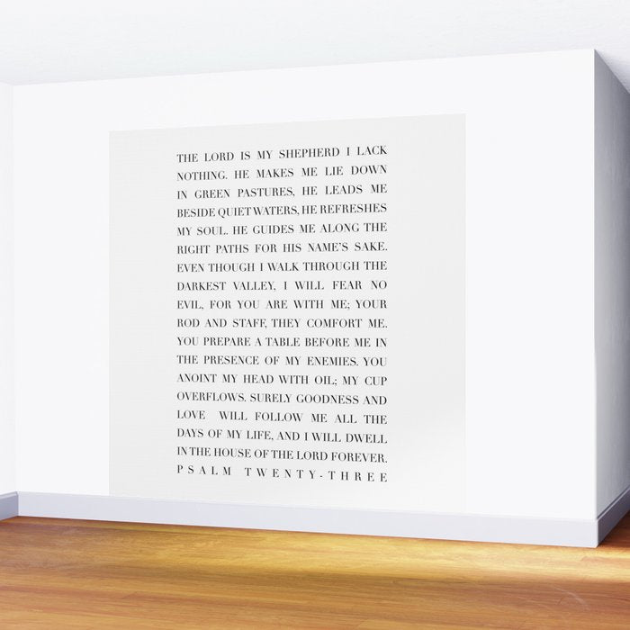 Psalm 23 Wall Mural Gallery Image 2