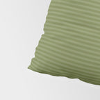 Ultra Fine Stripes Narrow Stripe Pattern in Olive Moss Green Pillow Sham Gallery Image 4