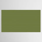 Ultra Fine Stripes Narrow Stripe Pattern in Olive Moss Green Tablecloth Gallery Image 2
