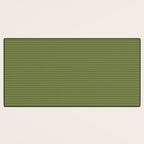Ultra Fine Stripes Narrow Stripe Pattern in Olive Moss Green Desk Mat Gallery Image 3