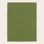 Ultra Fine Stripes Narrow Stripe Pattern in Olive Moss Green Poster Gallery Image 4