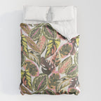 Wild jungle botanical leaves 63 Comforter Gallery Image 6