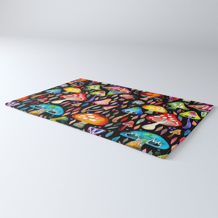 Mushroom Magic - Charcoal Rug Gallery Image 3