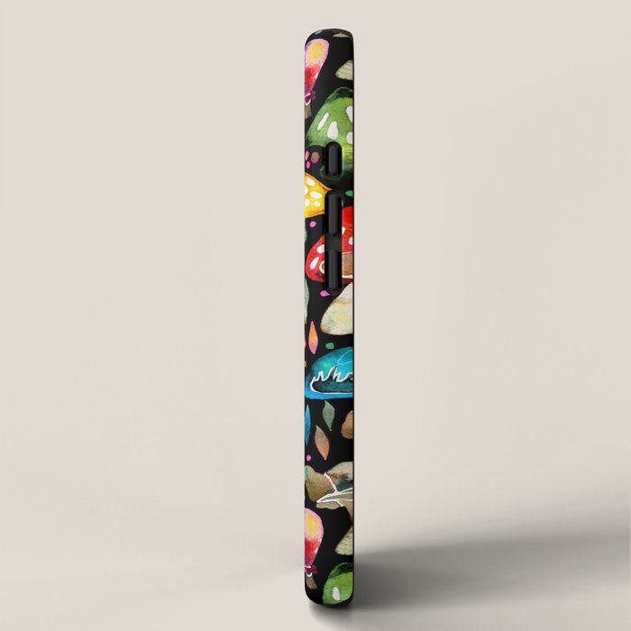 Mushroom Magic - Charcoal iPhone Case Gallery Image 2