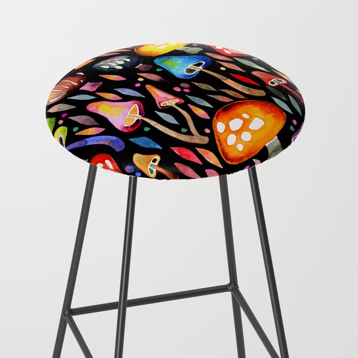 Mushroom Magic - Charcoal Stool Gallery Image 2