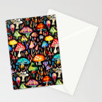 Mushroom Magic - Charcoal Stationery Card Gallery Image 2