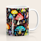 Mushroom Magic - Charcoal Coffee Mug Gallery Image 1