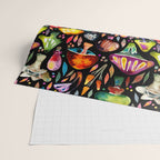 Mushroom Magic - Charcoal Wrapping Paper Gallery Image 2