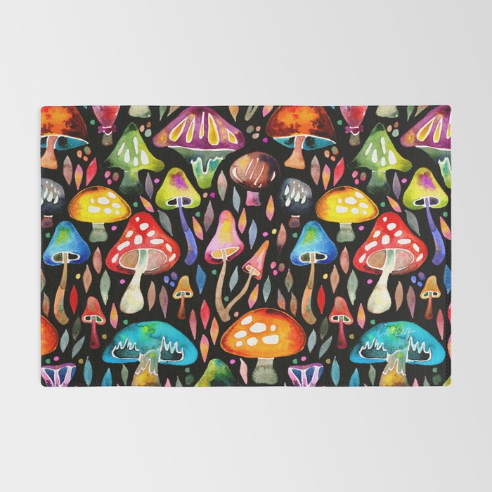 Mushroom Magic - Charcoal Rug Gallery Image 2