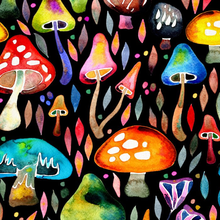 Mushroom Magic - Charcoal Coffee Mug Gallery Image 2