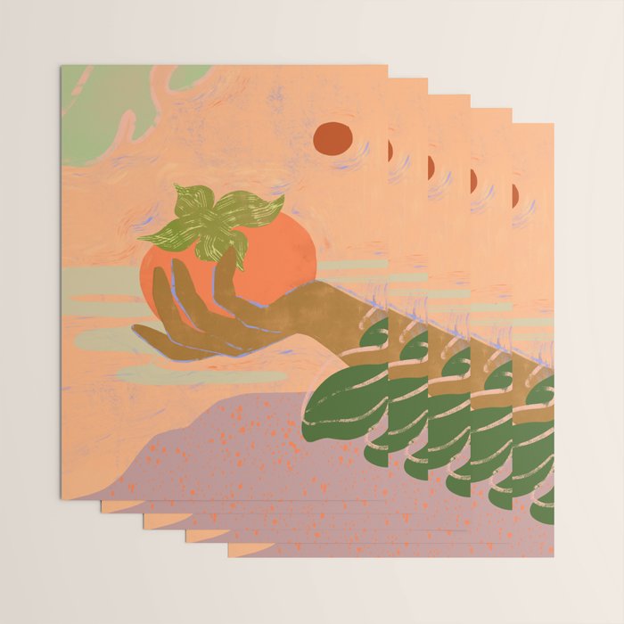 Persimmon Wrapping Paper Gallery Image 3