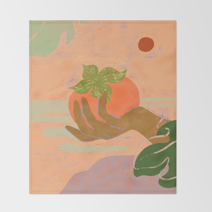 Persimmon Throw Blanket Gallery Image 2