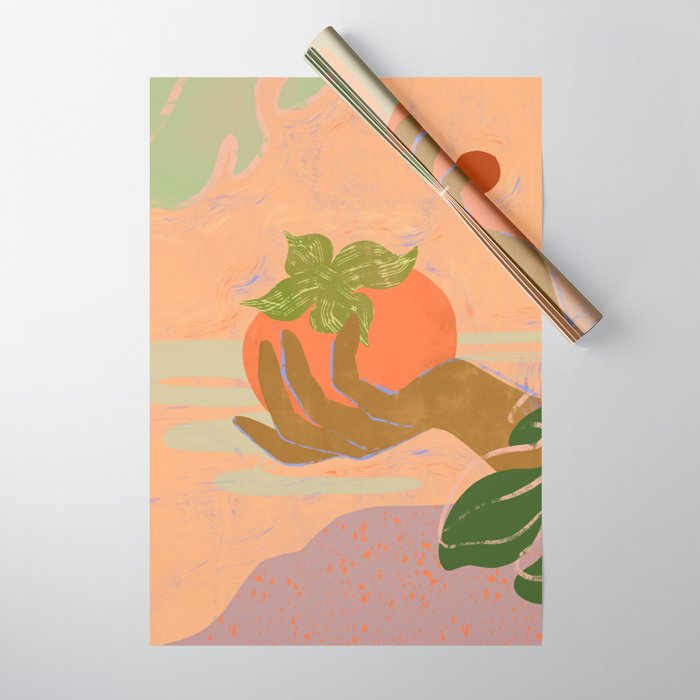 Persimmon Wrapping Paper Gallery Image 1