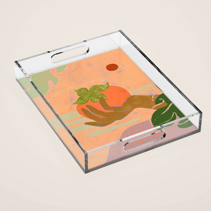 Persimmon Acrylic Tray Gallery Image 1