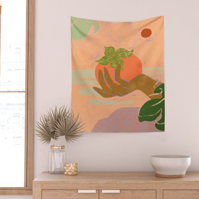 Persimmon Wall Tapestry Gallery Image 2