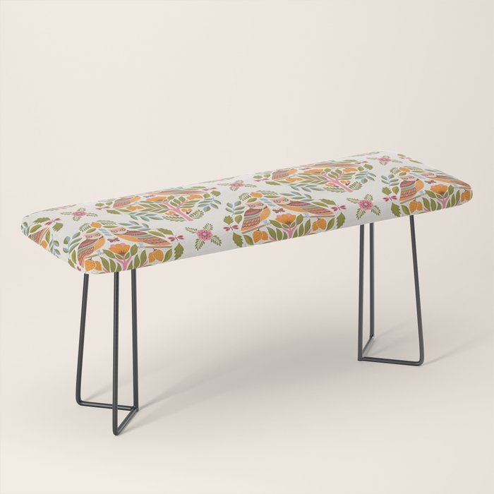 Woodland Owls - Multi-colored Bench Gallery Image 1