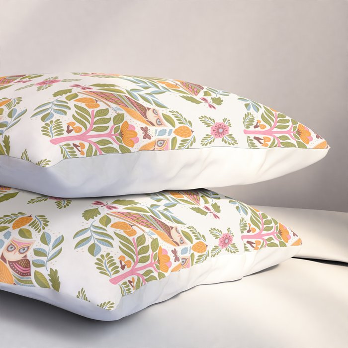Woodland Owls - Multi-colored Pillow Sham Gallery Image 3