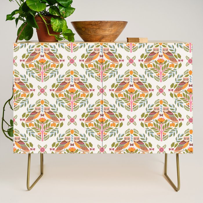 Woodland Owls - Multi-colored Credenza Gallery Image 1