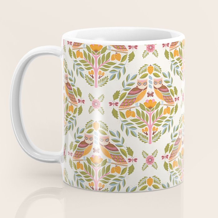 Woodland Owls - Multi-colored Coffee Mug Gallery Image 3