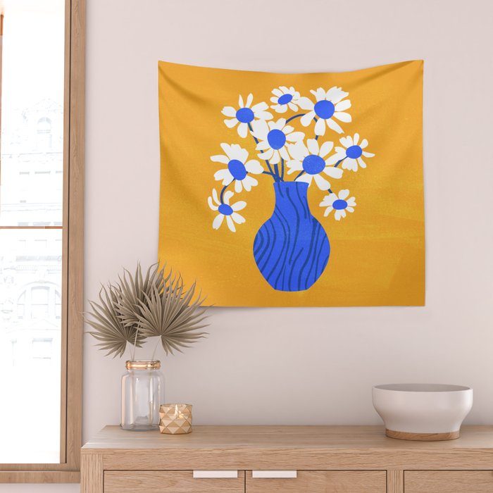 Flower Market 02: Los Angeles | Color Series Wall Tapestry Gallery Image 2