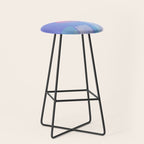 Abstract geometric pixel city 6 Stool Gallery Image 1