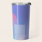 Abstract geometric pixel city 6 Travel Mug Gallery Image 2