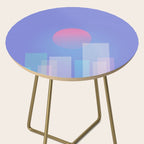 Abstract geometric pixel city 6 Side Table Gallery Image 2