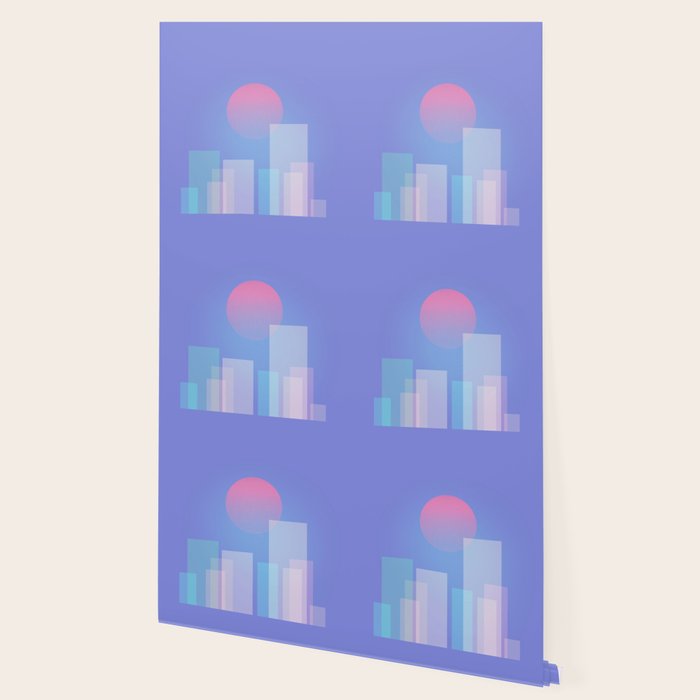Abstract geometric pixel city 6 Wallpaper Gallery Image 2