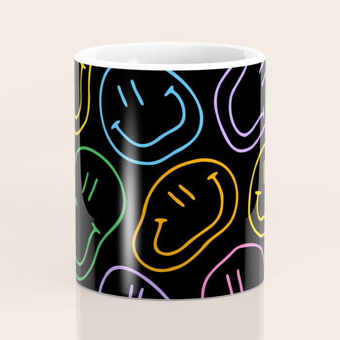 Colorful happy smiling face cartoon pattern Coffee Mug Gallery Image 4