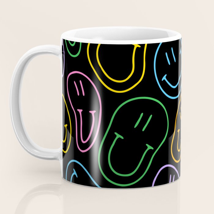 Colorful happy smiling face cartoon pattern Coffee Mug Gallery Image 3