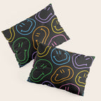 Colorful happy smiling face cartoon pattern Pillow Sham Gallery Image 3