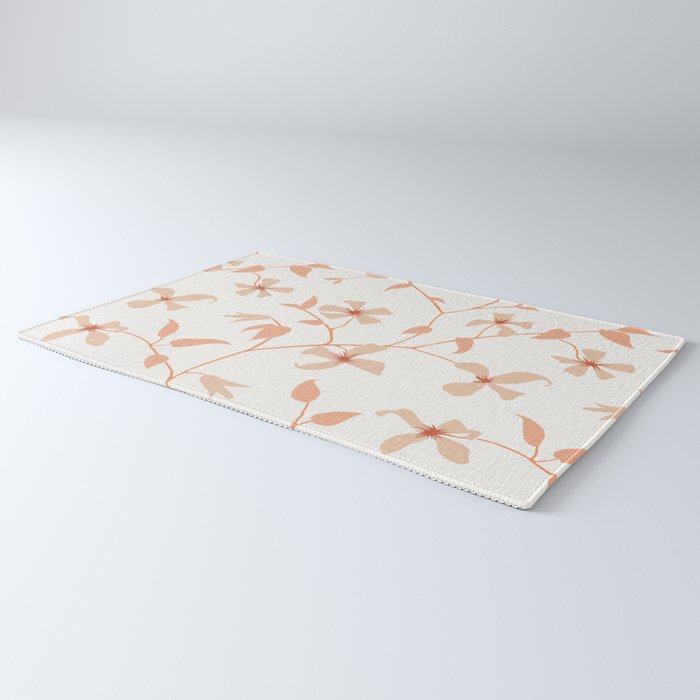 Floral Clematis Vine Rug Gallery Image 3