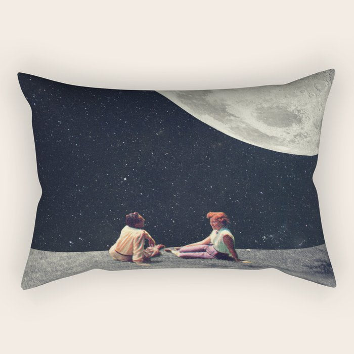 I Gave You the Moon for a Smile Rectangular Pillow Gallery Image 1