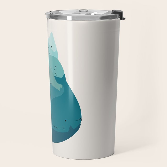 Cat Landscape 171: A Hungry Cat Travel Mug Gallery Image 2