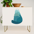 Cat Landscape 171: A Hungry Cat Credenza Gallery Image 1