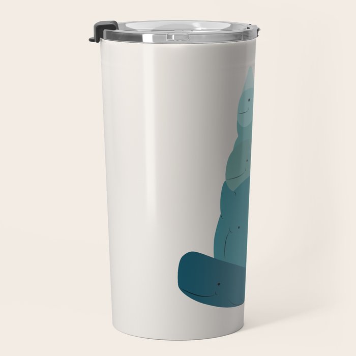 Cat Landscape 171: A Hungry Cat Travel Mug Gallery Image 3