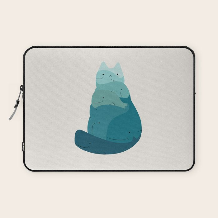 Cat Landscape 171: A Hungry Cat Laptop Sleeve Gallery Image 1