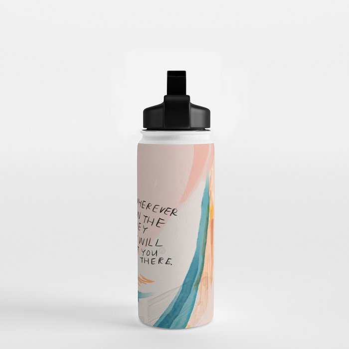 "And For Wherever You Are On The Journey Light Will Meet You There." Water Bottle Gallery Image 2