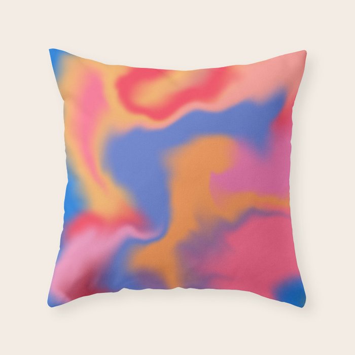 Cloud Color - Rainbow Throw Pillow Gallery Image 6