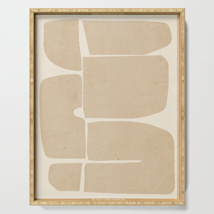 Modern Abstract Minimal Shapes 215 Serving Tray Gallery Image 1