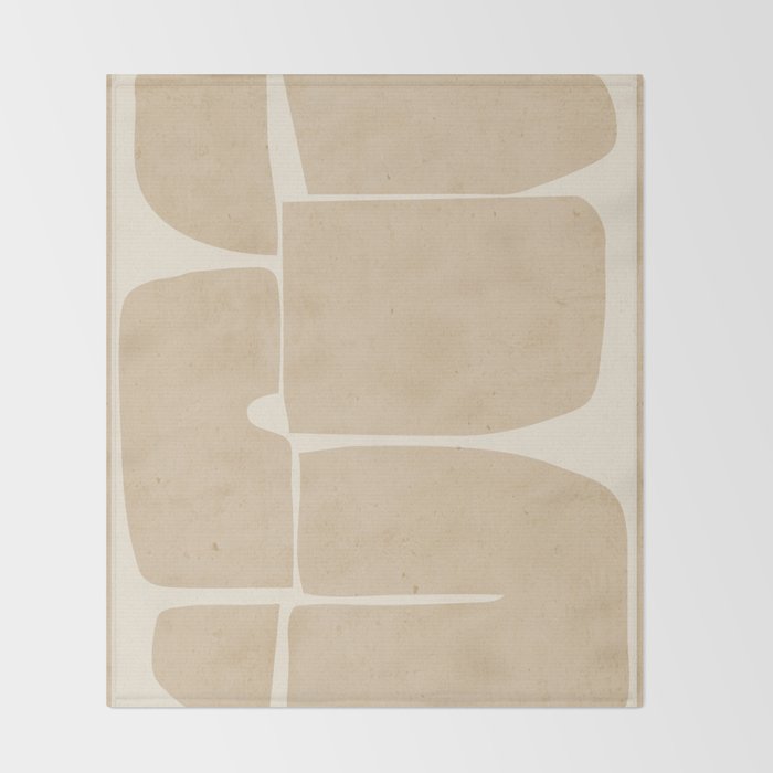 Modern Abstract Minimal Shapes 215 Throw Blanket Gallery Image 2